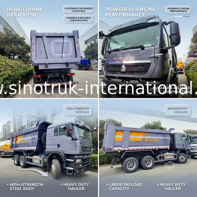 รถดัมพ์ SINOTRUK Heavy Duty Hauler TX พร้อมเครื่องยนต์ 380 แรงม้า, บรรทุกได้ 30-40 ตัน และระบบยกกลาง