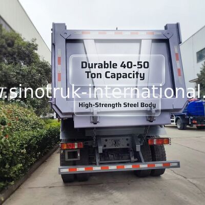 HOWO TX รถบรรทุก 6×4 หัวหิน พร้อม 20CBM ร่างบรรทุก เครื่องยนต์ 380HP และกลไกยกด้านหน้า