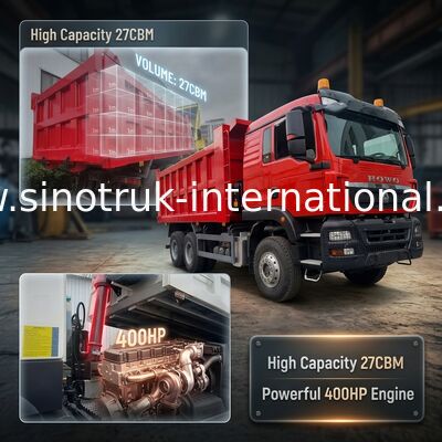 รถบรรทุก TX 400 แรงม้า เครื่องยนต์ Weichai มาตรฐานการปล่อยสาร Euro II