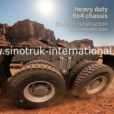 SINOTRUK 430 แรงม้า 6 × 4 เทรคเตอร์ที่มีแบมเปอร์ทหาร