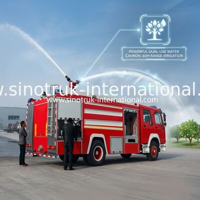 10CBM 4X2 290HP Fire Fighting Truck , Agricultural Fire Engine Truck For Landscaping