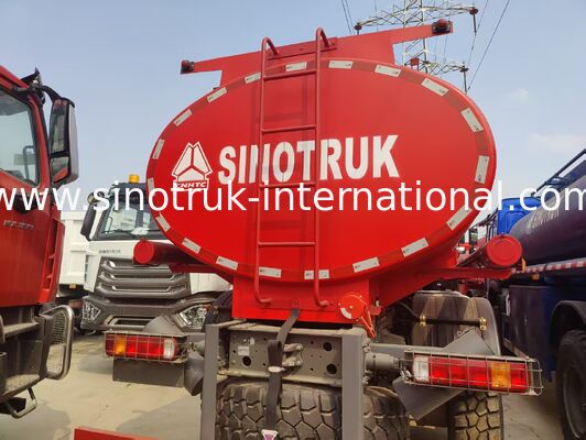 SINOTRUK HOWO 290 HP รถบรรทุกถังน้ำมันพร้อมความจุ 10 CBM และแชสซีสำหรับงานหนัก