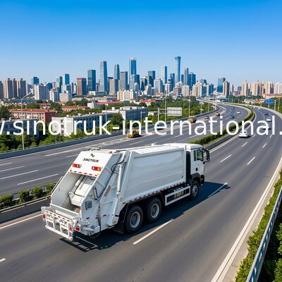 Sinotruk HOWO-TX 371HP 6X4 Drive รถบรรทุกขยะอัดอัดขนาด 20CBM ความจุในการจัดการขยะที่มีประสิทธิภาพ