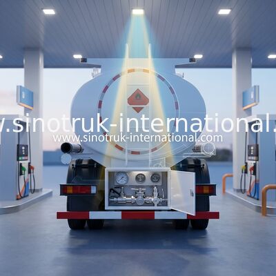 SINOTRUK Howo รถกระบะน้ํามัน 4x2 Lhd Euro2 290hp ขาว