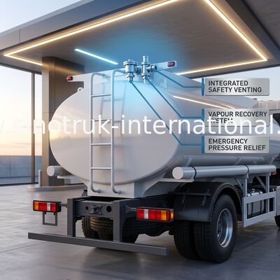 HOWO 25CBM 6*4 รถบรรทุกถังน้ํามัน 380HP แรงม้า ขาว