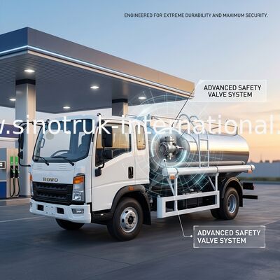 SINOTRUK HOWO 4X2 ขนส่งน้ํามันรถบรรทุก SINOTRUK HOWO 5-6CBM