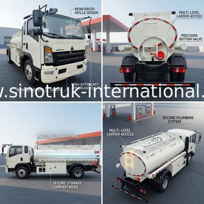 HOWO 4×2 รถบรรทุกเบา 5-6CBM LHD 160HP