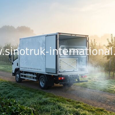 รถบรรทุกอาหารแช่เย็นน้ำหนักเบาหุ้มฉนวน CKD Panels Fixing On Truck Chassis