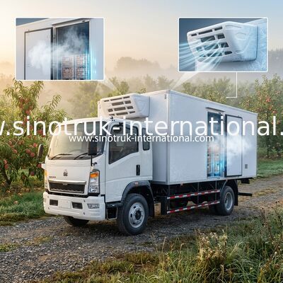 รถบรรทุกห้องเย็น 10 ตัน 140 แรงม้า RHD บรรทุกผัก / ผลไม้