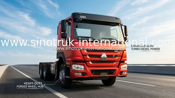 รถบรรทุกรถแทรกเตอร์ Sinotruk Howo ใหม่ล่าสุด 430Hp Lhd 10 ล้อ 6 × 4