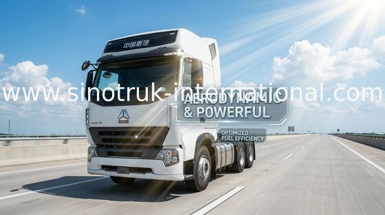 รถบรรทุก SINOTRUK HOWO สมรรถนะสูงรถบรรทุก RHD 6x4 รถแทรกเตอร์พร้อม ISO