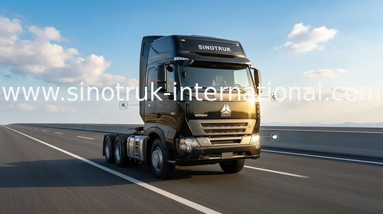 กำลังโหลดขนาดใหญ่ LHD 6X4 รถบรรทุกหัวลาก HOWO พร้อมเครื่องปรับอากาศ