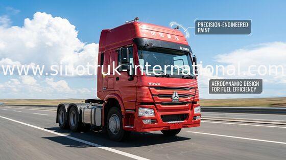 รถบรรทุกรถแทรกเตอร์ SINOTRUK HOWO LHD 6X4 Euro2 380HP ZZ4257S3241V