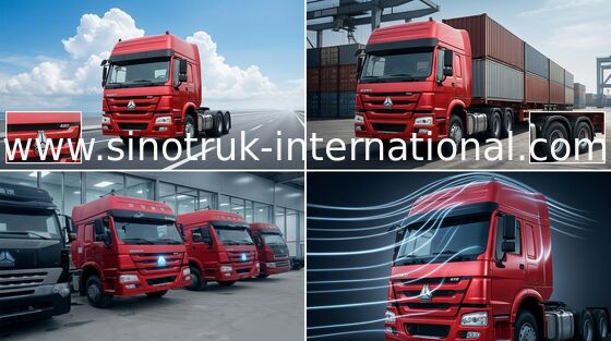รถบรรทุกรถแทรกเตอร์ SINOTRUK HOWO LHD 6X4 Euro2 420HP ZZ4257V3241W