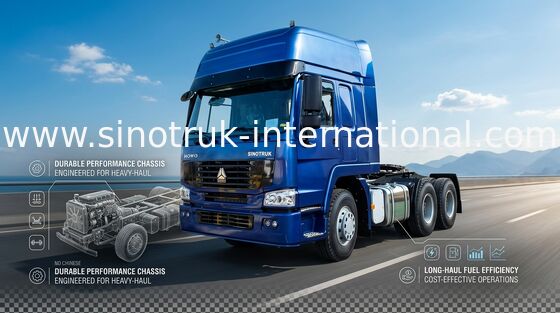 รถบรรทุกรถแทรกเตอร์ SINOTRUK HOWO LHD 6X4 Euro2 371HP ZZ4257S3241W
