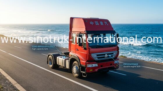 รถบรรทุกรถแทรกเตอร์ SINOTRUK Golden Prince LHD 6X4 Euro2 336HP ZZ4251N3241W