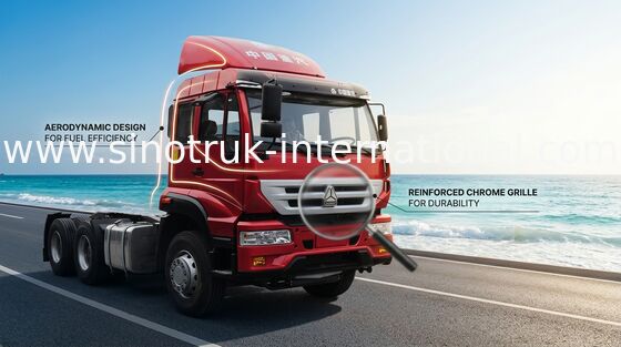 SINOTRUK รถบรรทุกรถแทรกเตอร์ Prince Prince 6X4 Euro2 336 แรงม้า 25Tons ZZ4251N3241W