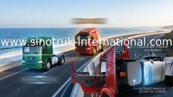 รถบรรทุกแทรคเตอร์ SINOTRUK HOWO RHD 4X2 Euro2 336HP ZZ4187N3511W