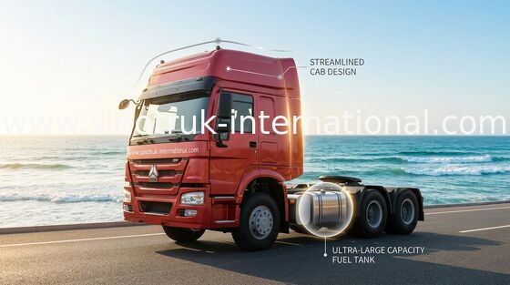 รถบรรทุกรถแทรกเตอร์ SINOTRUK HOWO LHD 4X2 Euro2 371HP ZZ4187S3511W