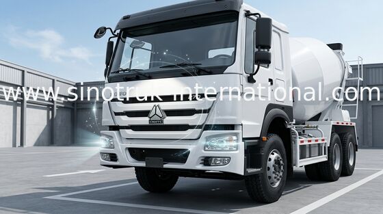 ประสิทธิภาพสูง 6CBM 290HP 6X4 LHD รถผสมคอนกรีตรถบรรทุกผสมซีเมนต์