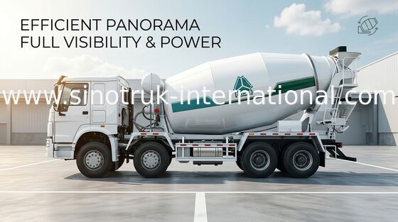 รถบรรทุกคอนกรีต SINOTRUK HOWO 14CBM 371HP 8X4 LHD ZZ5317GJBN3261W