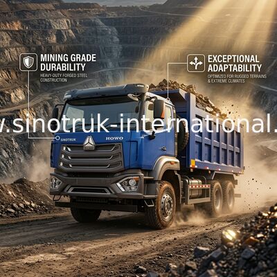 รถกระบะ SINOTRUK HOHAN 371HP 10 ล้อ LHD 40 ตัน 20-30CBM ZZ3317N356JB1