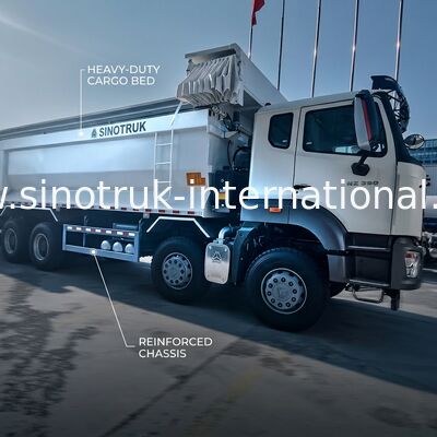 ซีโนทรูค โฮฮาน รถกระบะใหม่ HOWO 8X4 380hp 12 ล้อ ขาว H77L ZZ3317V386JB1R U Type