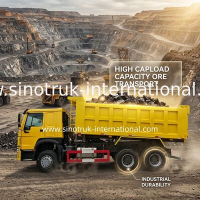 SINOTRUK HOWO รถดัมพ์ LHD 6 × 4 400HP 20CBM