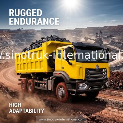 ซินอทรูค ทิมเปอร์ ดัมป์ รถบรรทุก NX 6 × 4 10 ล้อ เวชาย 380Hp ตู้ใหญ่
