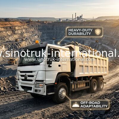 SINOTRUK HOWO รถดัมพ์ LHD 6 × 4 371HP 20CBM