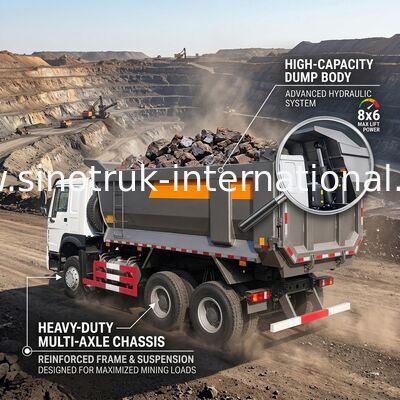 รถดัมพ์ SINOTRUK HOWO 25t 336HP 6X4 LHD 10 - 25CBM ZZ3257N3647A