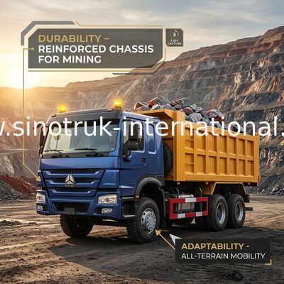 SINOTRUK HOWO รถดั๊มพ์ LHD 6×4 400HP