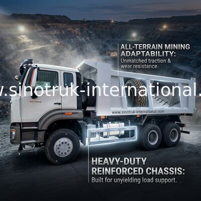 Sinotruk Howo Tipper Dump Truck ใหม่ NX 10Wheels 400Hp 6 × 4 Mining