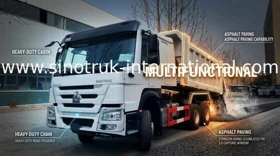 SINOTRUK HOWO รถดั๊มพ์ 6X4 336HP LHD 10 ล้อ 25 ตัน ZZ3257N3847B1