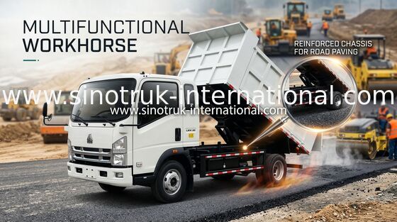 Sinotruk Howo 8 Tons Light Duty Dump Truck Middle Lifting 4×2 Rhd