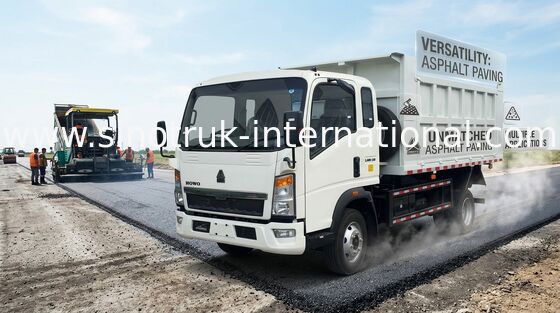 116HP HOWO 4X2 Light Duty Dump Truck RHD พวงมาลัยขวา