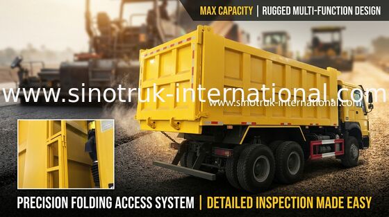 HOWO Euro 2 6x4 Sinotruk Dump Truck / Dump Truck ขนาดใหญ่ 30-40 ตัน