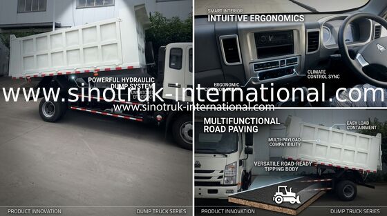 รถดั๊มพ์ยกกลาง SINOTRUK 4x2 Howo Dumper