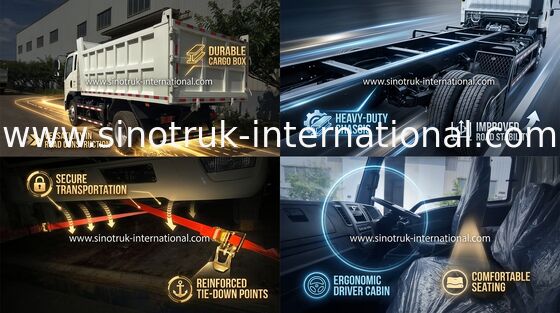Euro Iii Sinotruk Howo 6x4 Dump Tipper Truck สำหรับอุตสาหกรรมเหมืองแร่