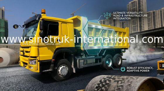 Sinotruk Howo 6x4 Dump Truck 336HP สำหรับการขุดก่อสร้าง
