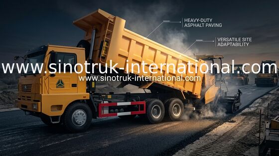 30 Tons Sino Howo Dump Truck 371 พวงมาลัยซ้าย