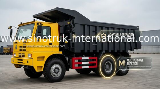 70 Tons HOWO Mining Tipper Dump Truck 6X4 371HP High Strength Steel Cargo Body