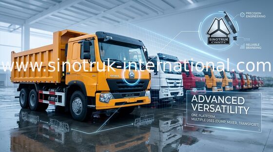 LHD 6X4 Heavy Duty Tipper Dump Truck 10 Wheels 30 - 40 Tons For Mining Industry