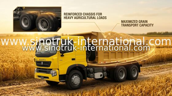 Dump Truck SINOTRUK HOWO A7 371HP LHD 6X4 25 - 40 tons For Construction Industry