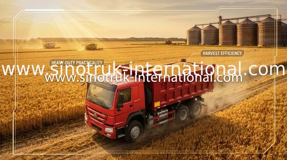 Top Configuration Ten Wheeler Dump Truck Hydraulic Steering With Power Assistance