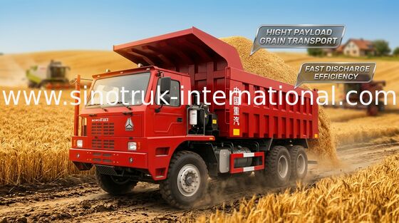 รถขุดตีนตะขาบ SINOTRUK HOWO70 LHD 10Wheels 371HP 70 tons ZZ5707S3840AJ
