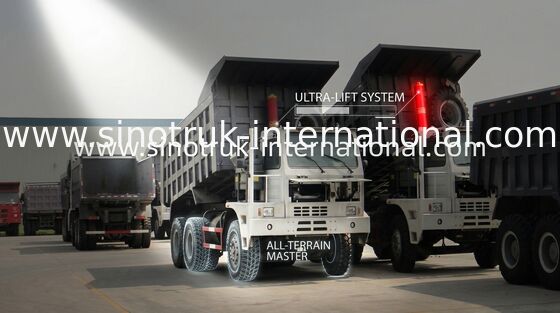 ความแข็งแกร่งสูง Cargo Body LHD 6X4 รถเทรลเลอร์ 10 ล้อที่มีกำลังการผลิต 70 ตัน