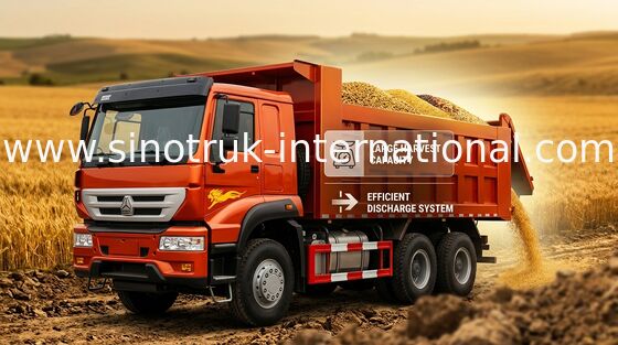 SINOTRUK Golden Prince รถบรรทุกขยะ 6X4 336HP LHD 25-30tons ZZ3251N3641W