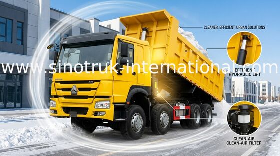 SINOTRUK HOWO รถดัมพ์ 371HP 12 ล้อ LHD 31tons 20-30CBM ZZ3317N3267W