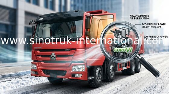 SINOTRUK HOWO รถดัมพ์ 371HP 12 ล้อ LHD 31tons 20-30CBM ZZ3317N3567W